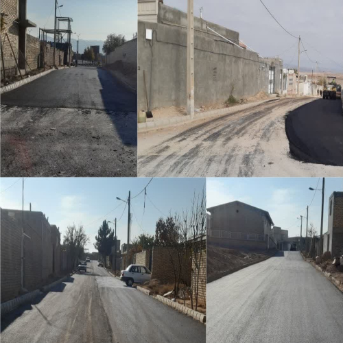 معابر شهر درق آسفالت شد